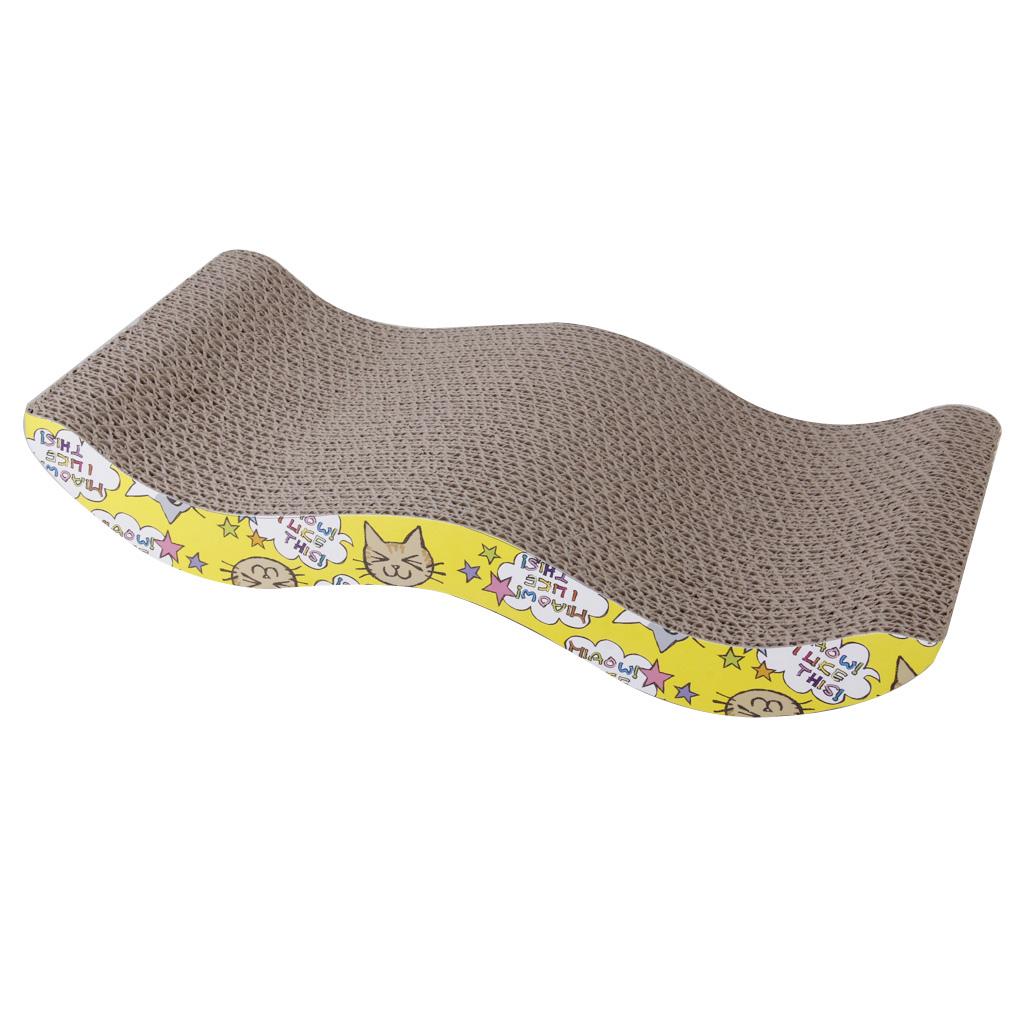 Corrugated Cardboard Cat kitten Scratcher Scratching Board Pad Post Bed Toy