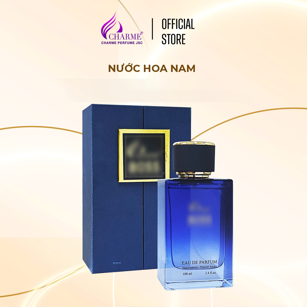 Nước hoa nam cao cấp, Charme Boss, hương phương đông, hương thơm mạnh mẽ, lưu hương lâu, dành cho nam, 100ml