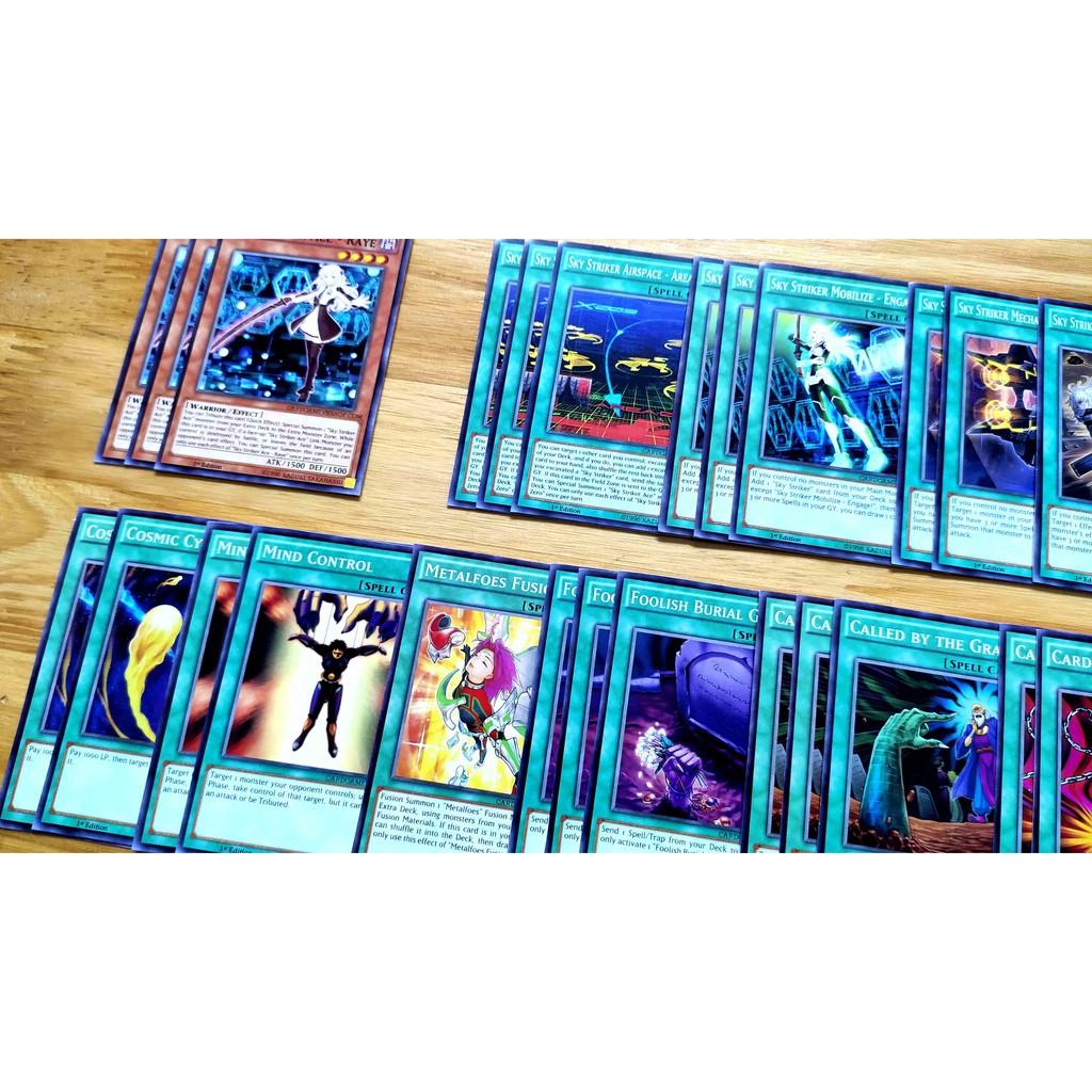 Bài Yugioh ️️ Thẻ bài Yugioh Sky Striker deck 54 lá