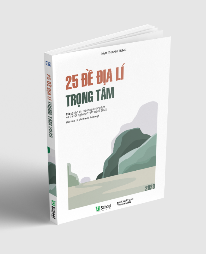 Sách - 25 Đề Địa lí trọng tâm thi tốt nghiệp THPT 2023