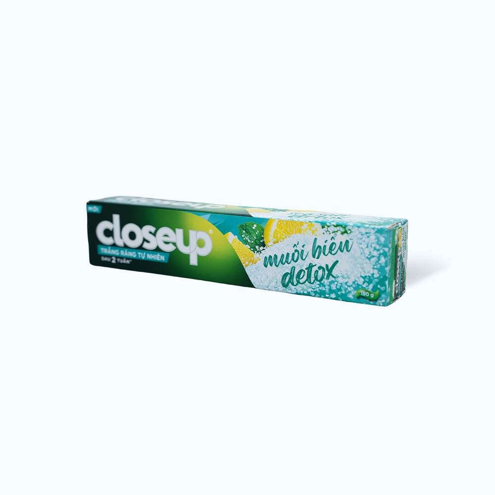 Kem Đánh Răng CLOSE UP Muối Biển Detox Giúp Trắng Răng (tuýp 180g)