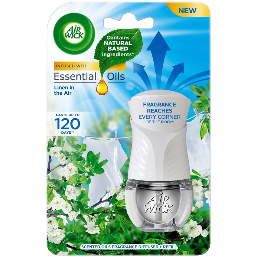 Bộ Tinh Dầu Cắm Điện Air Wick AWK2236 Linen in the Air 19ml , sử dụng điện 220V