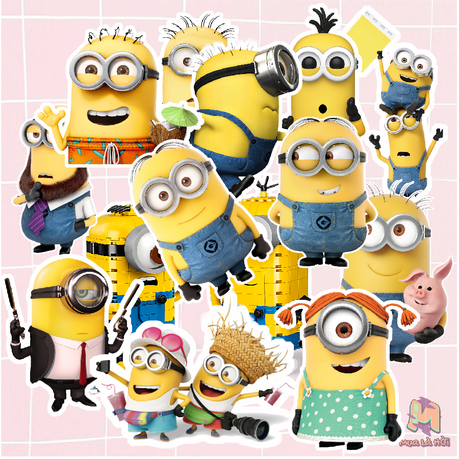Miếng dán Stickers chủ đề Minions