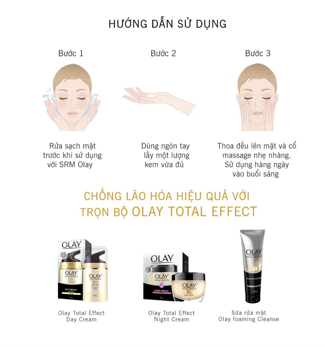 Kem Dưỡng Da Chống Nắng Ban Ngày Olay Total Effects 50G