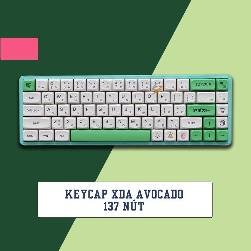 Set keycap Thick Pbt Xda Avocado cho bàn phím cơ