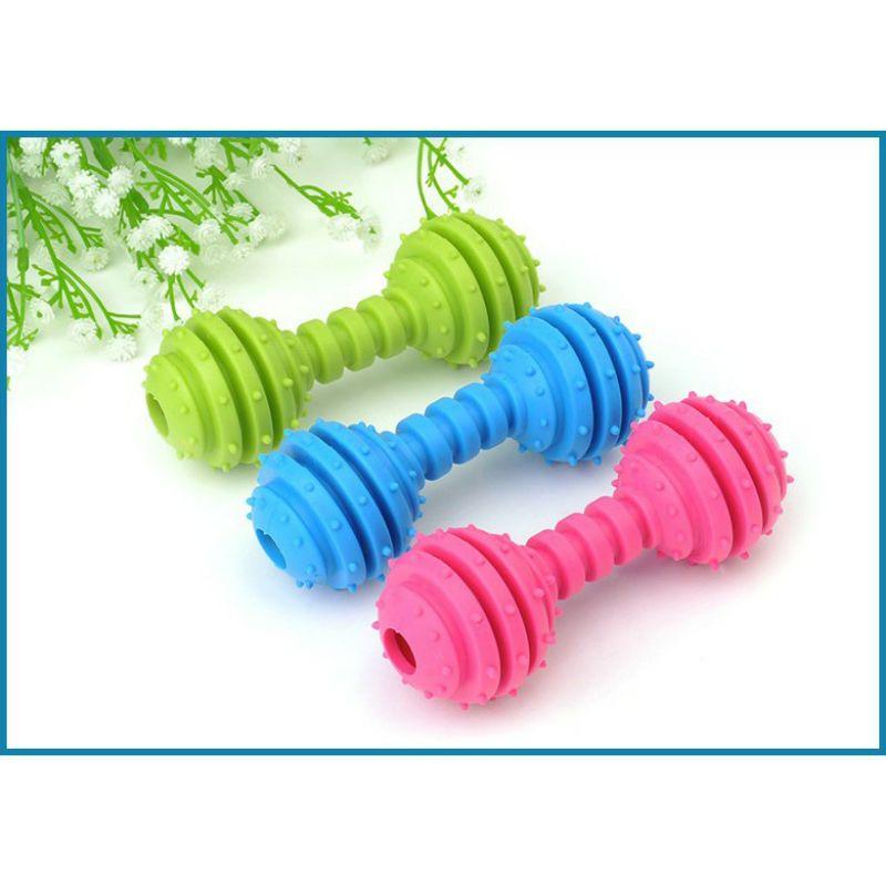 Tạ gai cao su đồ chơi nhai gặm cho chó