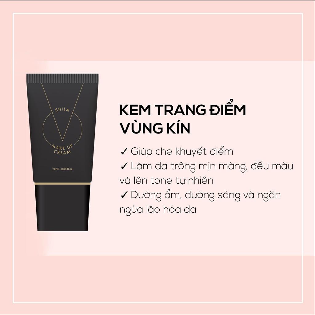 Combo kem trang điểm vùng kín Shila và tẩy trang vùng kín Shila (Shila V Makeup Cream, Shila V Makeup Remover)