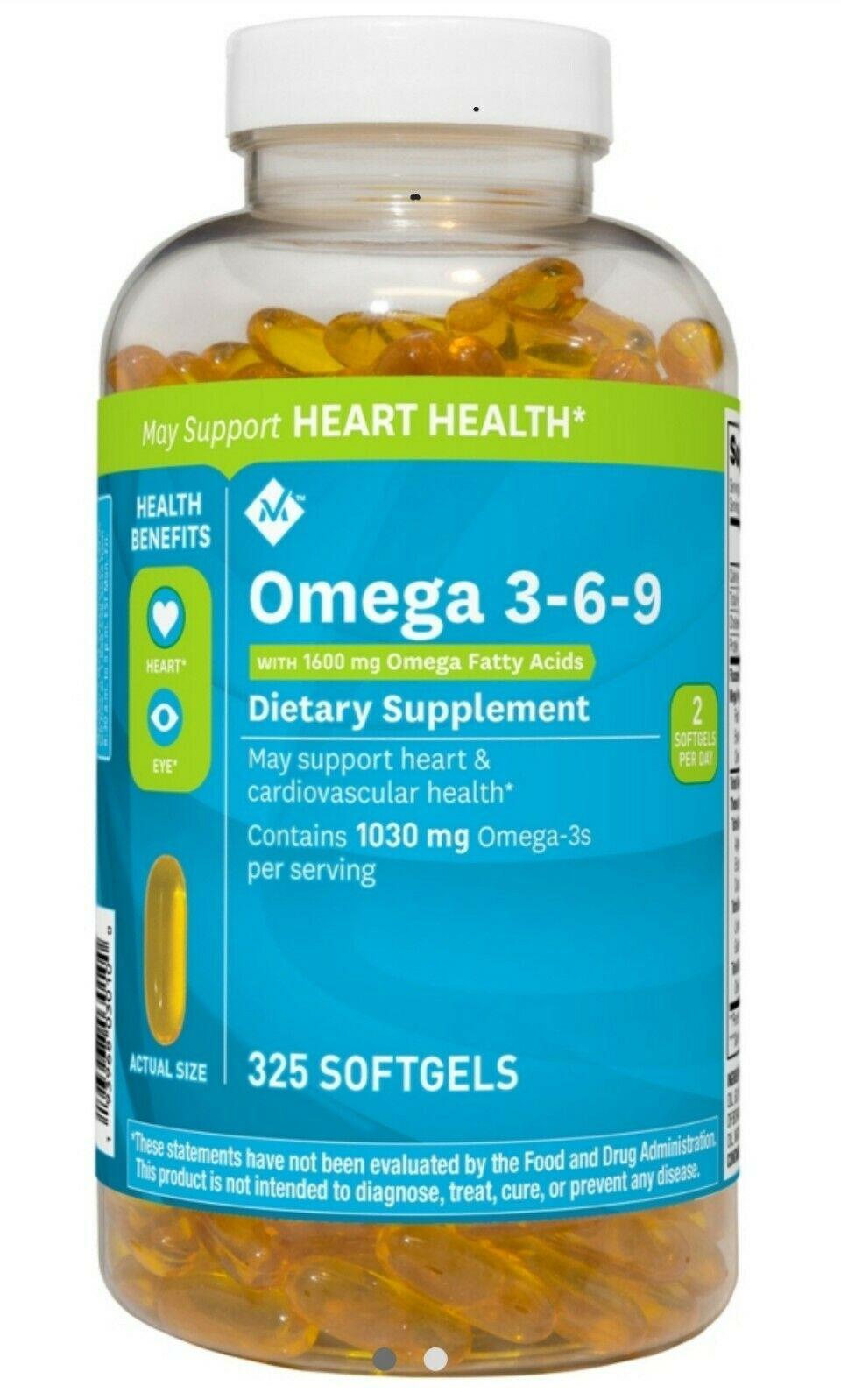 Dầu Cá Omega 369 Member’s Mark Supports Heart Health Mỹ tăng sức khỏe cho tim, não, khớp, mắt và cải thiện da khô - Massel Official-325viên/hộp