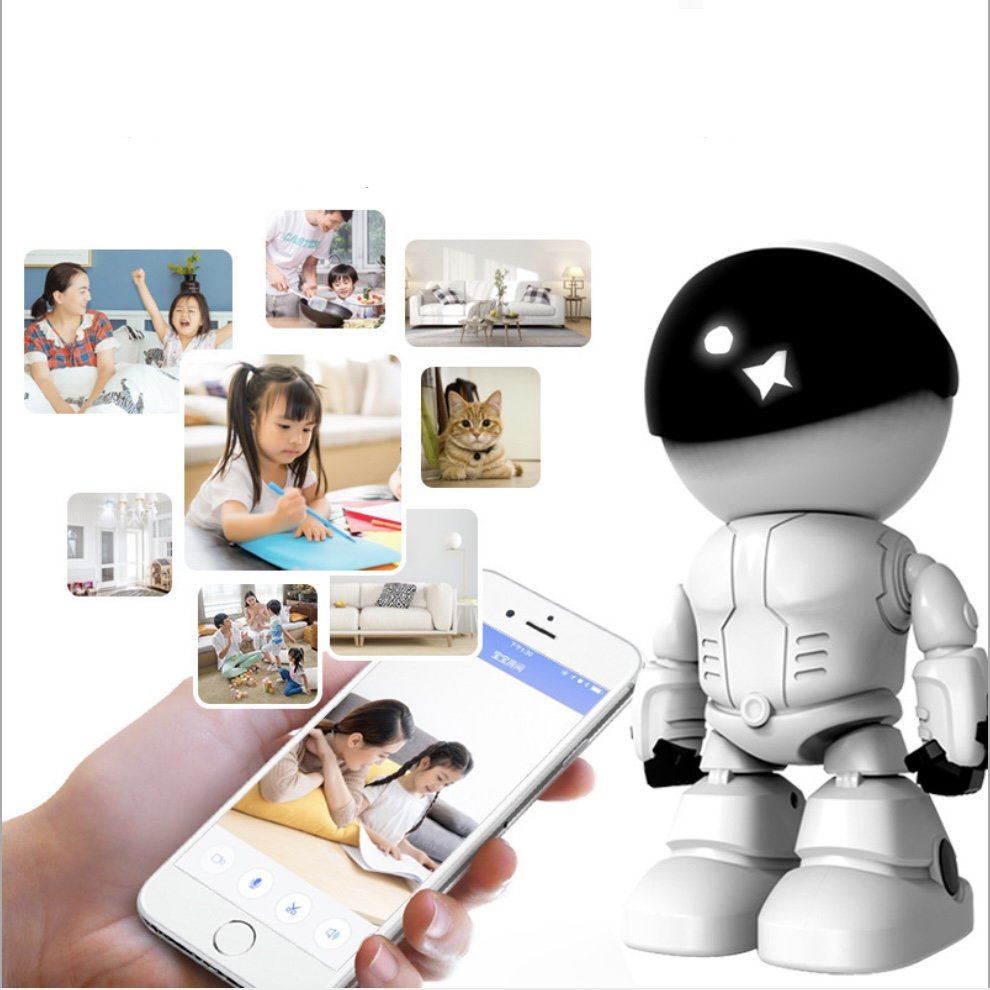 Camera mô hình robot đàm thoại 2 chiều 1080p