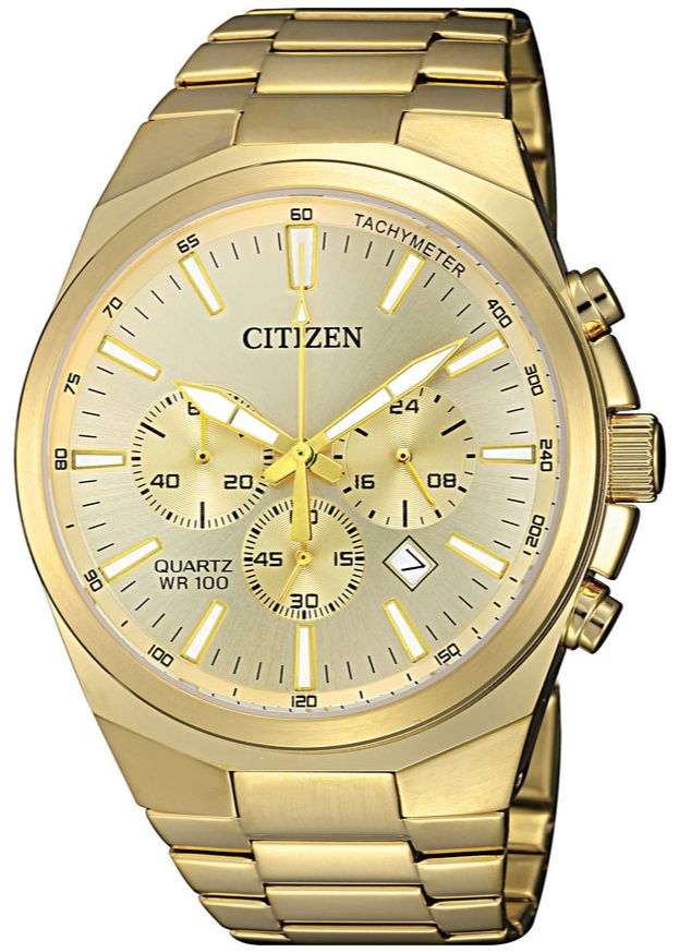 Đồng Hồ Nam Citizen Dây Thép Không Gỉ AN8172-53P - Mặt Vàng