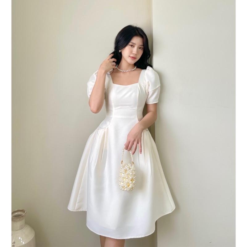 CICI DRESS Đầm tùng xoè túi xếp li