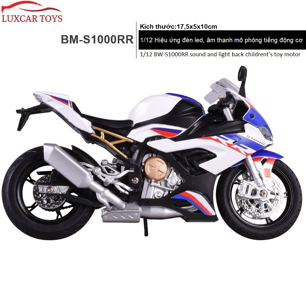 Mô hình xe motor S1000RR_Tỷ Lệ 1:12 hợp Kim cực ngầu