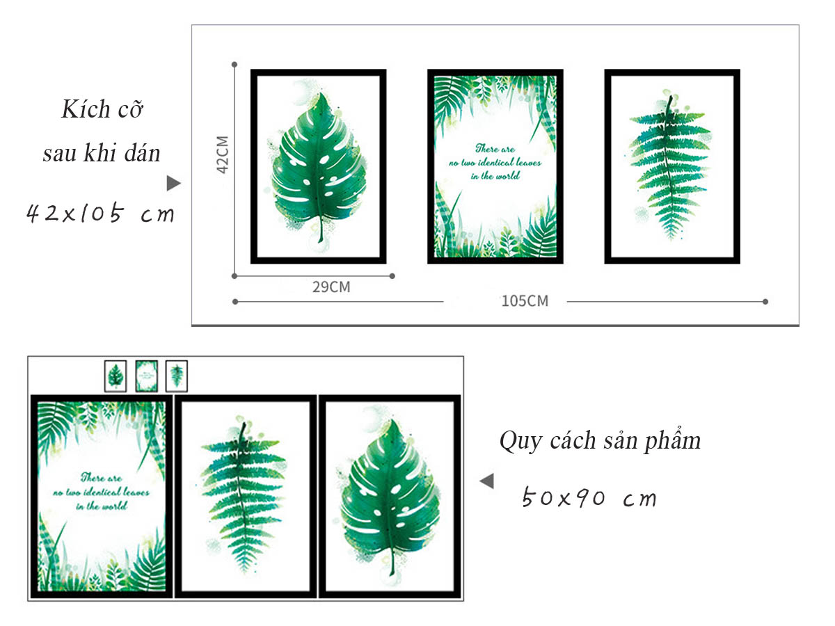 KHUNG ẢNH 3 CHIẾC LÁ