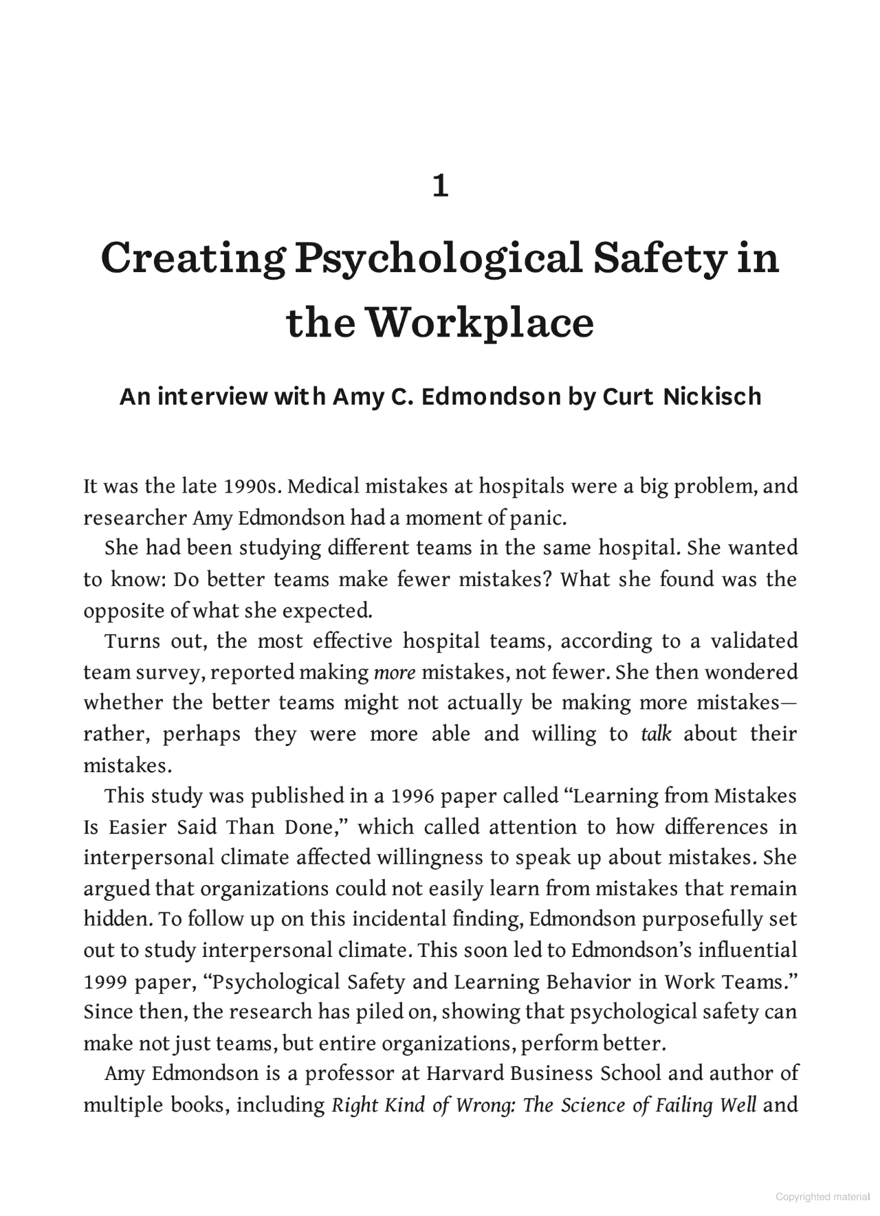 Sách ngoại văn: Psychological Safety (HBR Emotional Intelligence Series)