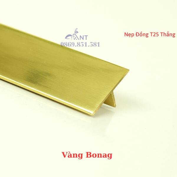 Nẹp Đồng T25 Thẳng đủ màu, Nẹp đồng chữ T, Nẹp đồng chống trơn, giá