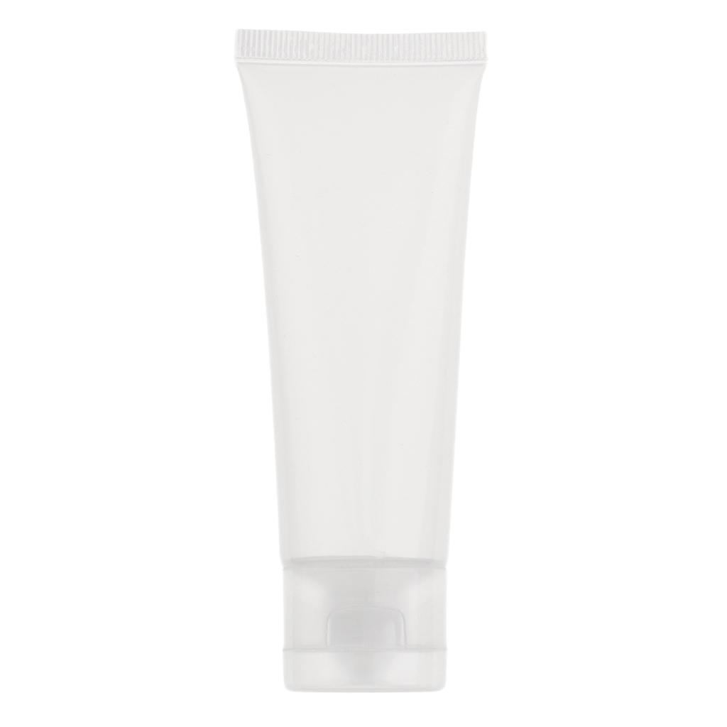 40Pcs 50ml Empty Tubes Squeeze Makeup Body Lotion Flip Cap Bottle Containers