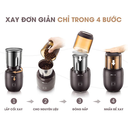 Máy xay thực phẩm khô Bear FSJ-A03D1S - Hàng Chính Hãng