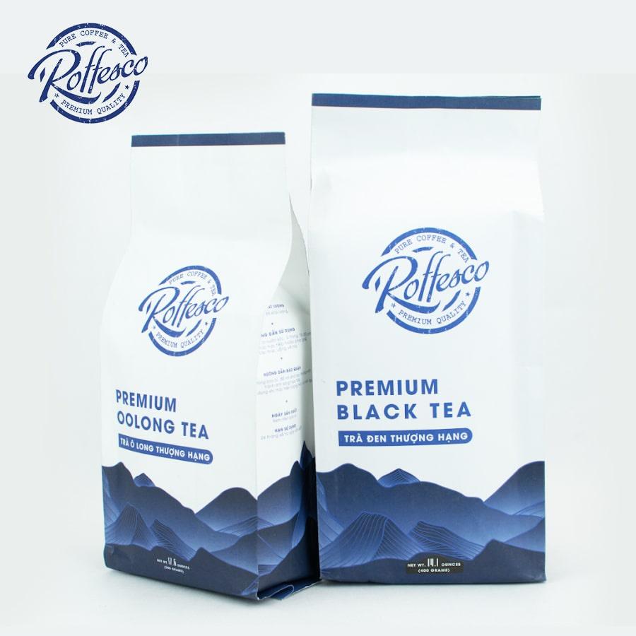 Combo 2 Trà Ô Long Và Trà Đen ROFFESCO PREMIUM OOLONG & BLACK TEA Thượng Hạng Túi 500g
