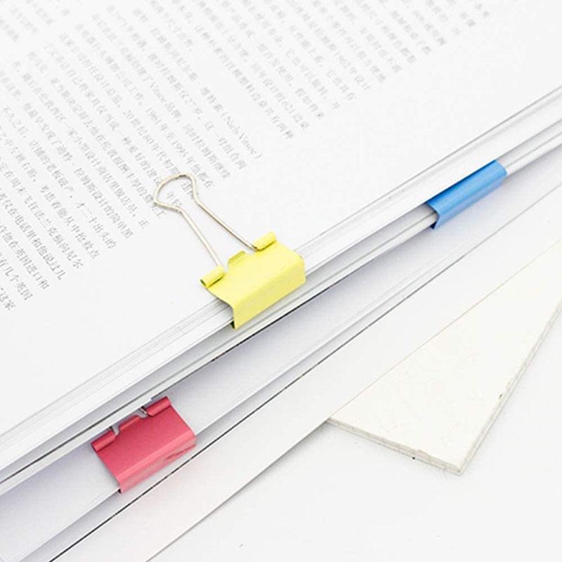Bộ 28 Kẹp Giấy Bằng Nhựa Nhiều Màu Sắc