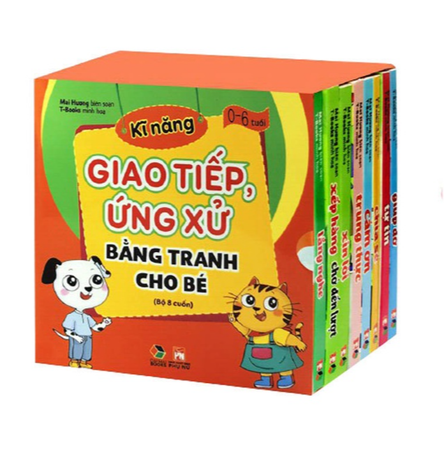 Kỹ Năng Giao Tiếp Ứng Xử Bằng Tranh Cho Bé - Bộ 8 Cuốn - Bản Quyền