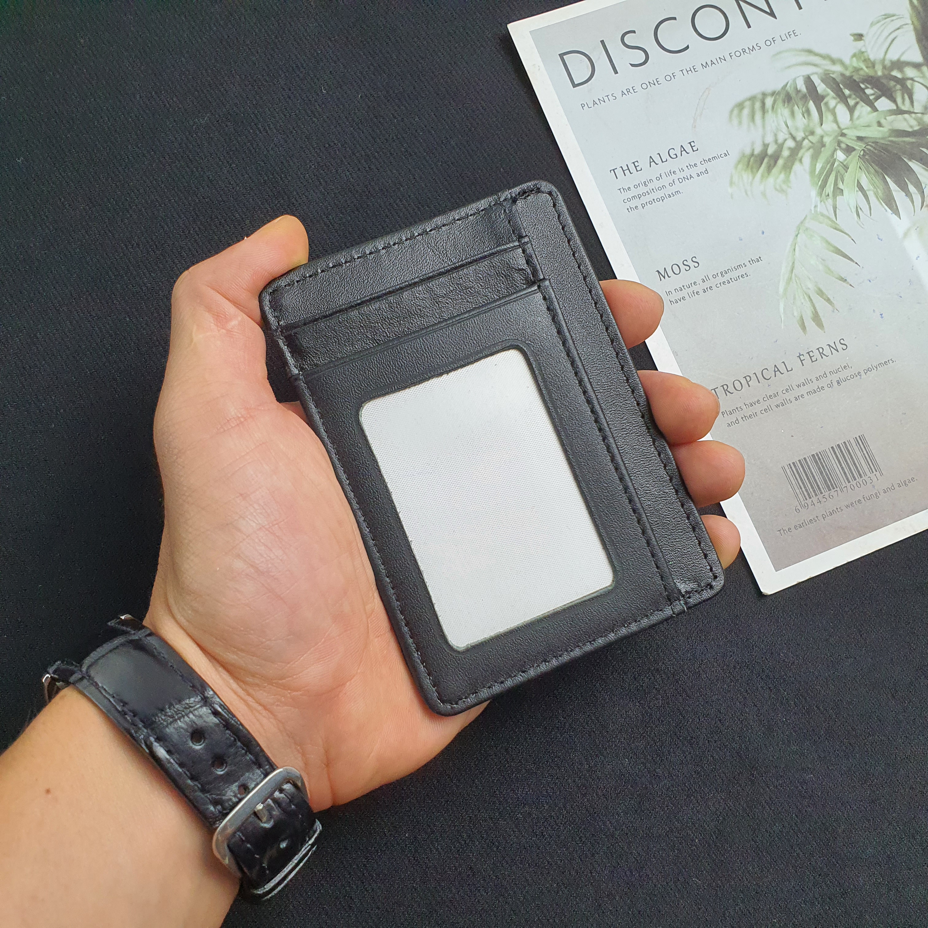 Ví card da thật, Ví mini da bò CH108 - 100% da bò thật, BH 3 năm