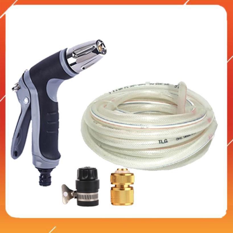 Bộ dây và vòi xịt tăng áp rửa xe tưới cây 15M 206817