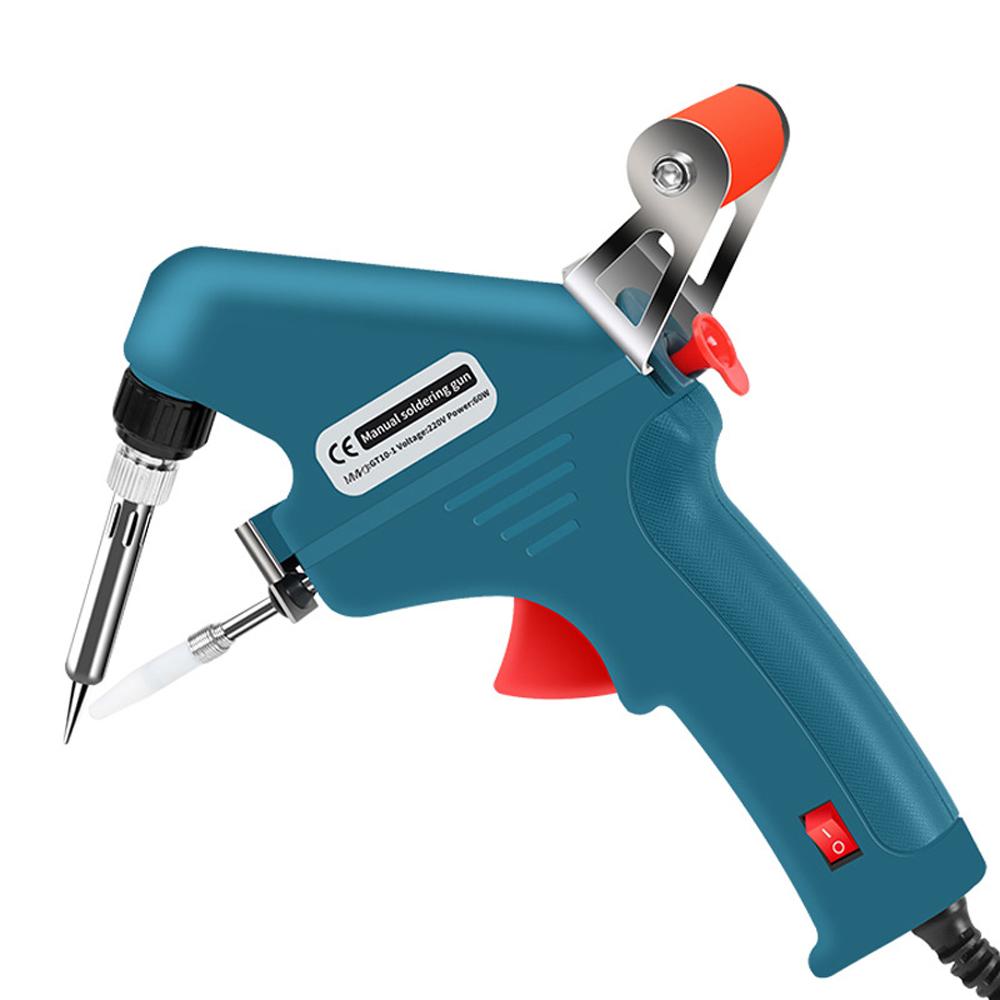 60W Handheld Soldering Iron Automatic Tin Feeding Machine Electronic Welding Tool for DIY Home Repairing