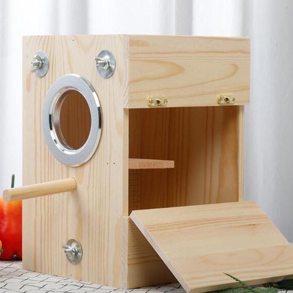 Acituna Gỗ Nhà Chim Chim Làm Tổ Hộp Cockatiel Sinh Sản Làm Tổ Chim Aviary Lồng