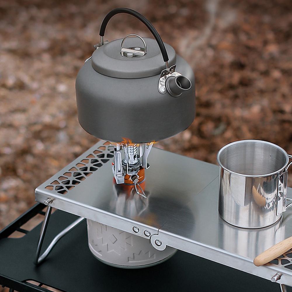 Stainless Steel Outdoor Camping Table Lightweight Folding Table Mini Picnic Table with Carrying Bag