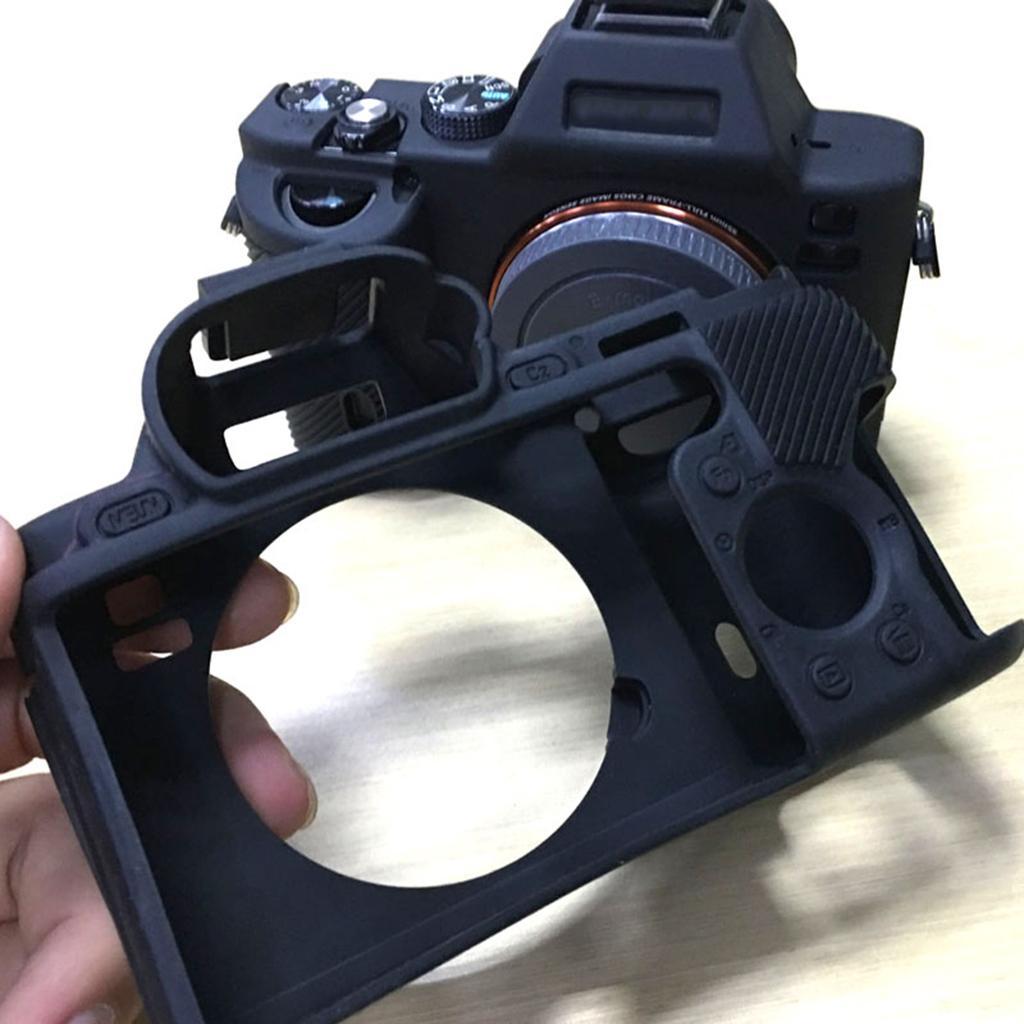 For A7 A7S Camera Silicone Case Cover Protective Black