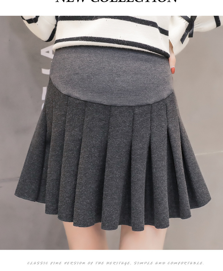 Chân váy bầu thu đông xòe QBN1038