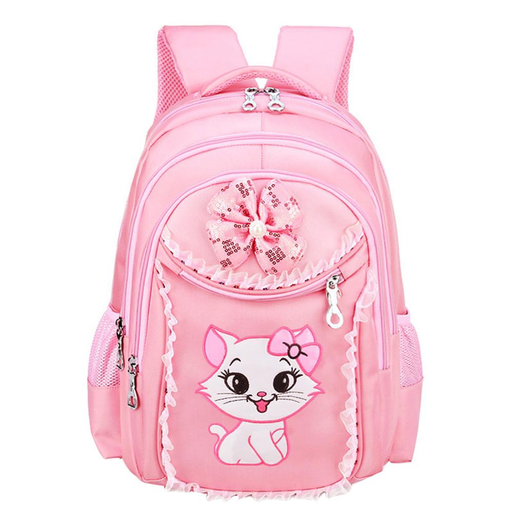 Thời trang Ngọt Ngào Mèo của Cô Gái Trường Túi Mô Hình Phim Hoạt Hình Trẻ Em Ba Lô Học Ba Lô Cô Gái Satchel Túi bút chì túi Mochila