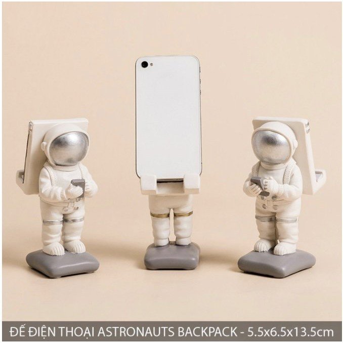 TƯỢNG PHI HÀNH GIA ASTRONAUTS trang trí đỡ điện thoại đẹp mắt