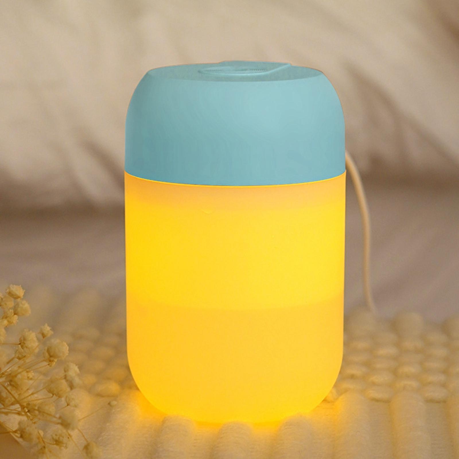USB Air Humidifier Night Light Silent Diffuser 300ml Car Auto-Off