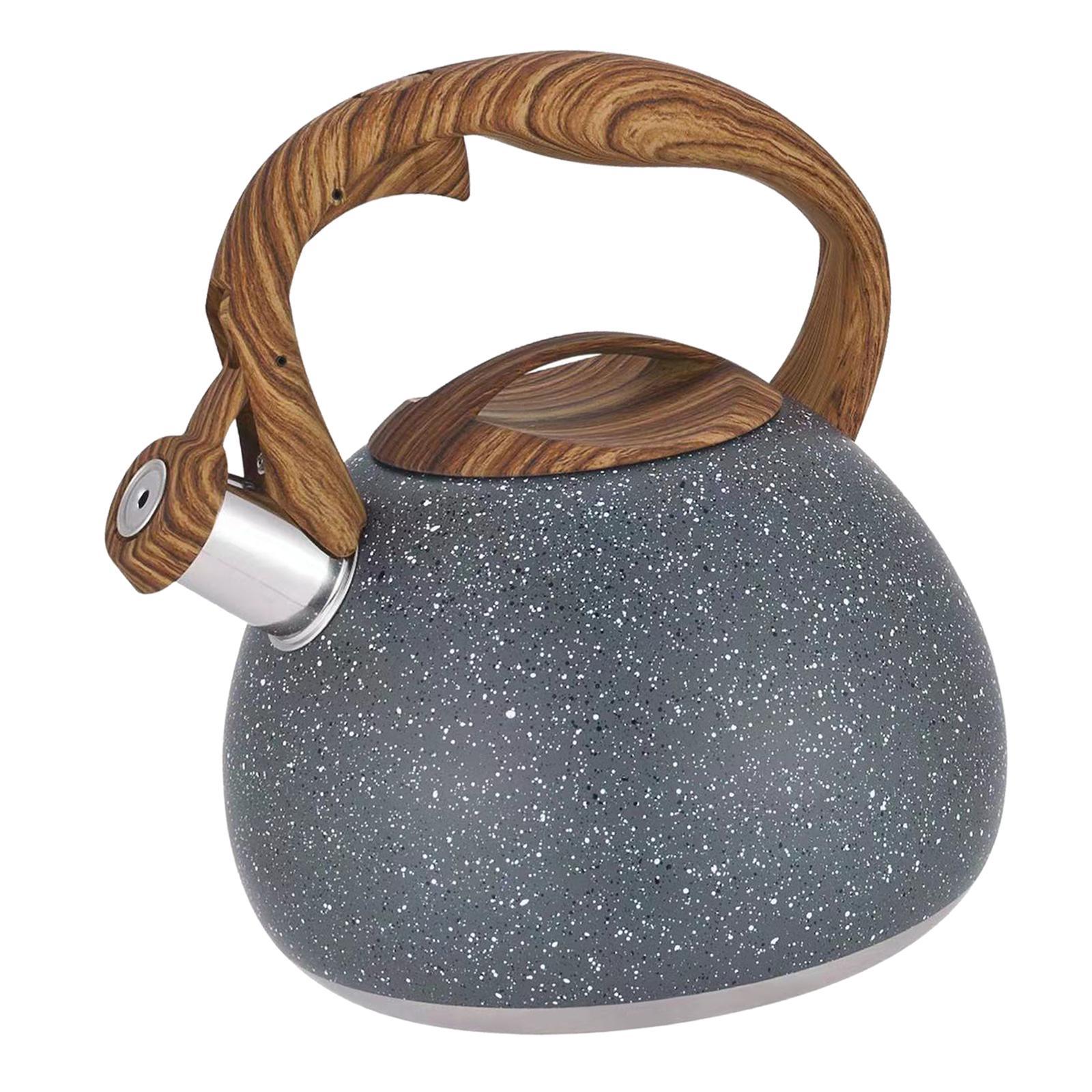 Whistle Tea Pot Anti-Scald Handle Teapot for Tea Coffee Milk Gas Induction