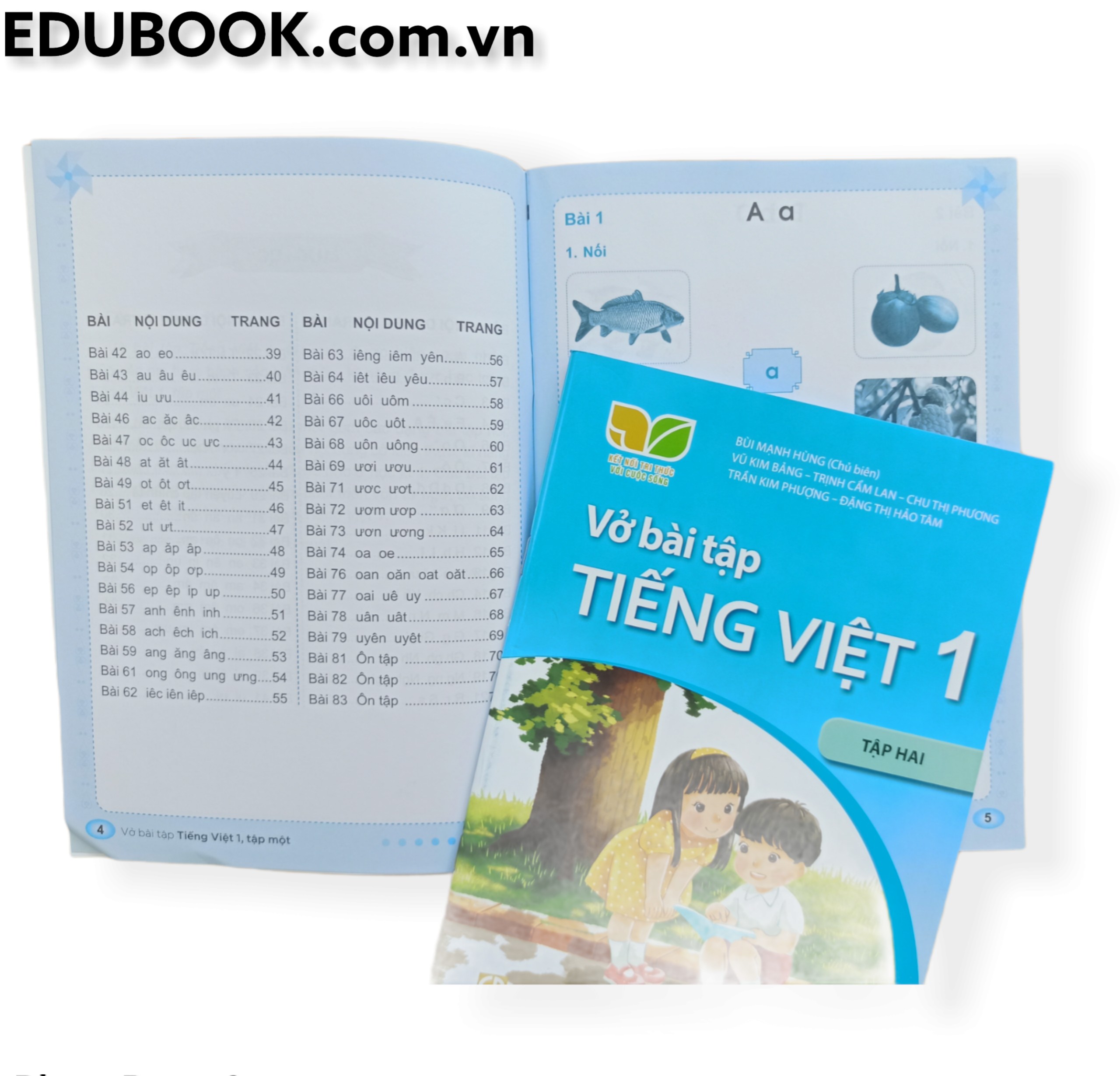 Combo 6 cuốn sách Tiếng Việt lớp 1 tập 1+2 (Kết nối tri thức với cuộc sống)