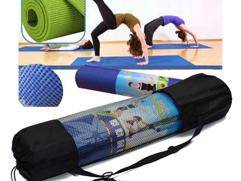 Thảm Tập Yoga TPE 2 Lớp Cao Cấp dày 6mm Tặng Kèm Túi