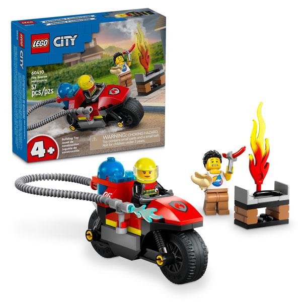 Đồ Chơi Lắp Ráp Xe Mô Tô Cứu Hỏa - Fire Rescue Motorcycle - Lego City 60410 (57 Mảnh Ghép)