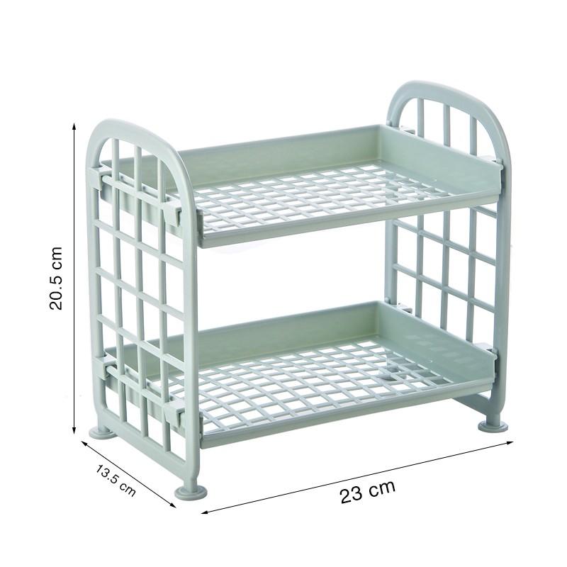 Kệ nhựa mini 2 tầng lắp ghép