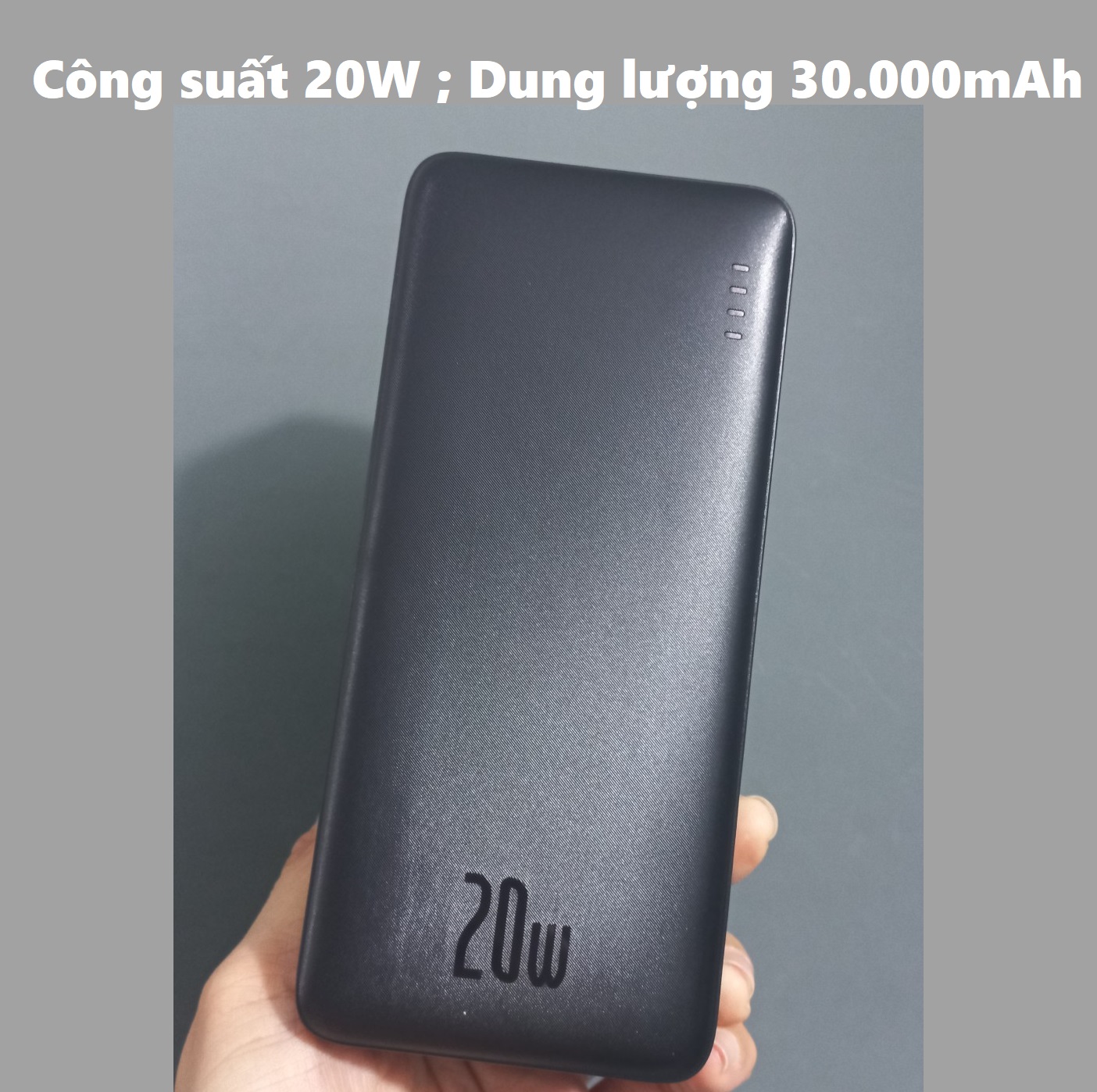 Pin dự phòng sạc nhanh PD 20W dung lượng 30.000mAh Baseus Airpow PPAP30 _ Hàng chính hãng