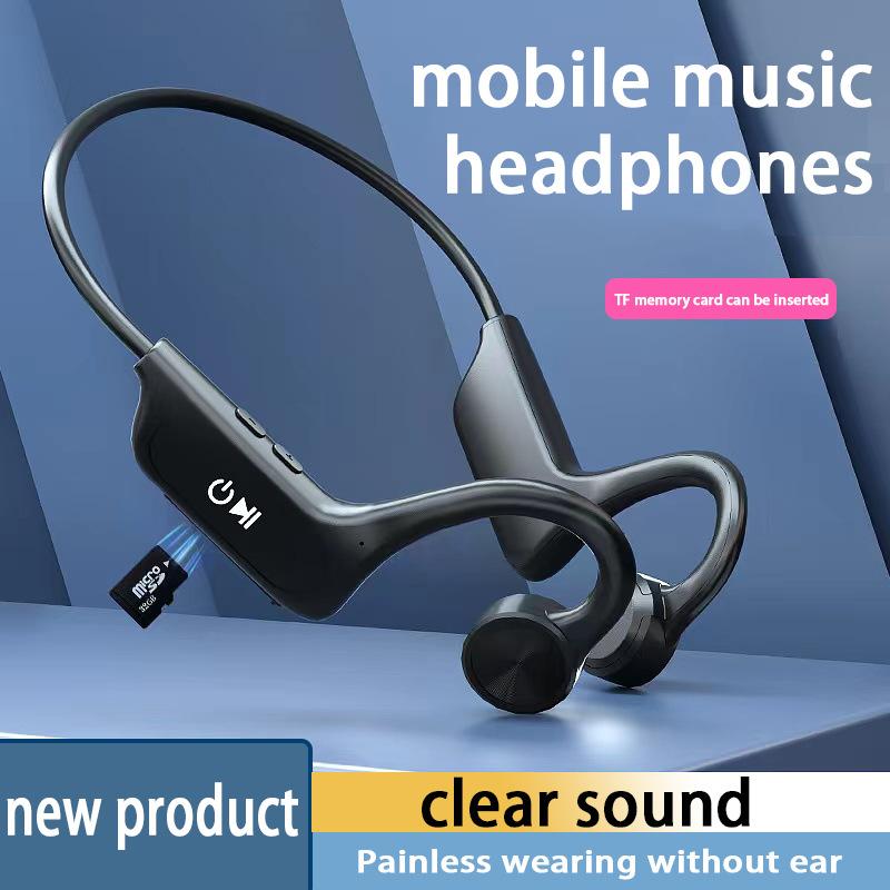Phong cách mới nhất của AliExpress phong cách nóng bỏng thẻ plug-in dẫn truyền xương Tai nghe Bluetooth thể thao không gắn trong tai rung không dây TWS dành riêng cho