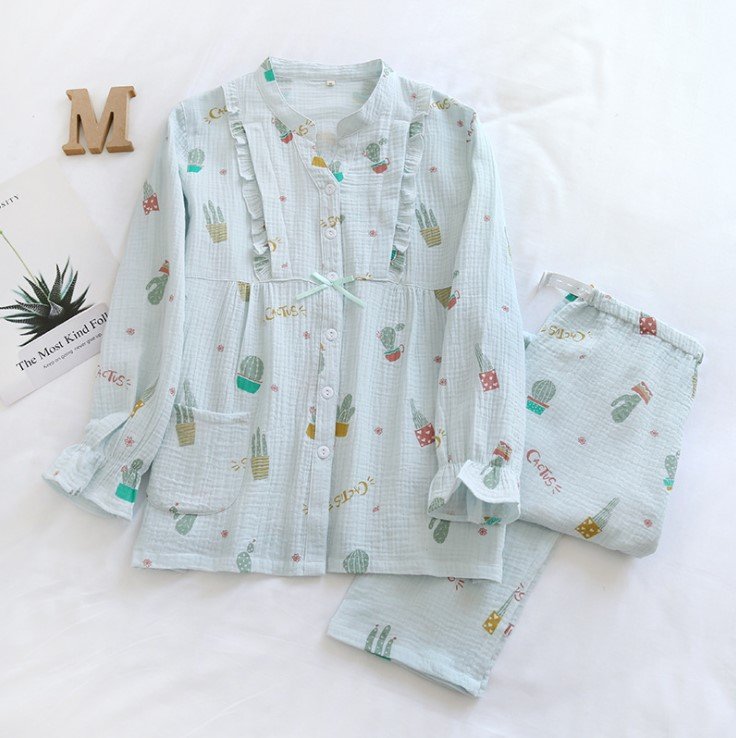 Hình ảnh Bộ Đồ Bầu Và Cho Con Bú, Pijama Sau Sinh Azuno AZ2309 Chất Đũi Mềm Mại, Có Khe Mở Ngực Hàng Cao Cấp Cho Mẹ