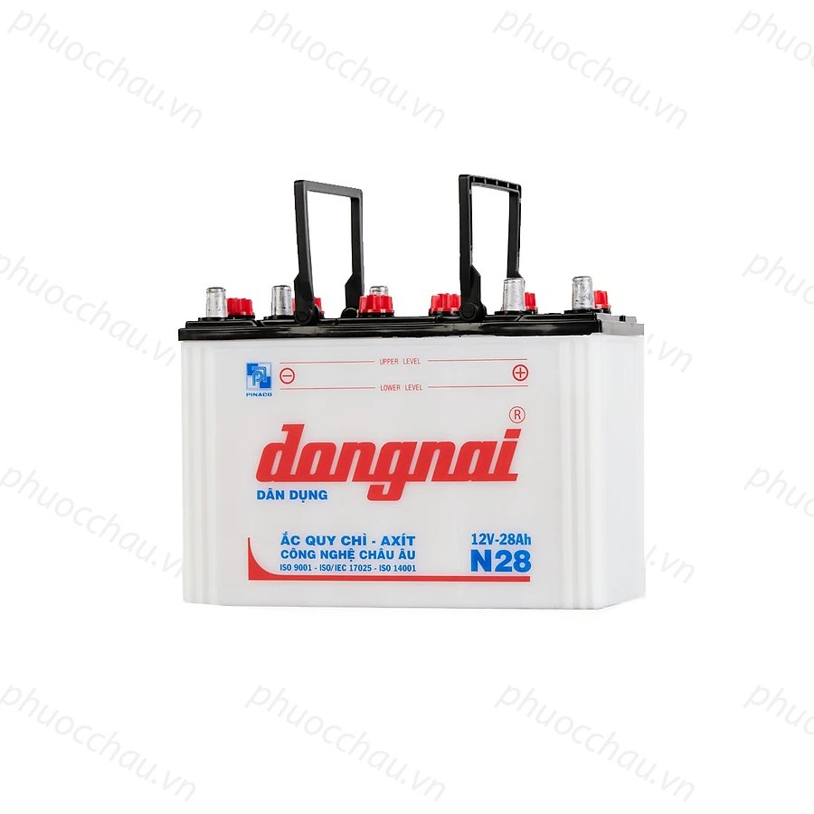 Bình Ắc Quy 12V-28Ah, Ắc Quy Thắp Sáng Dongnai N28