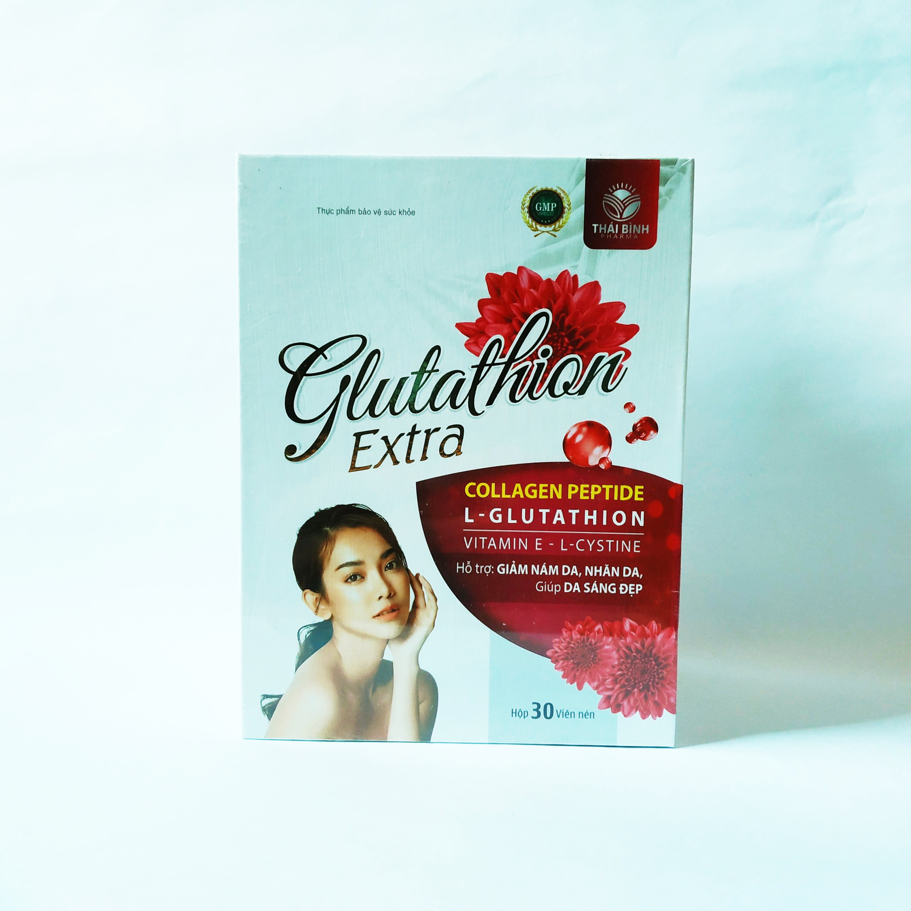 Viên Uống Làm Trắng Da Glutathion Extra – Giúp Da Trắng Sáng Từ Sâu Bên Trong – Giảm Quá Trình Lão Hóa Da – Mỗi Ngày 1 Viên Glutathione - Lọ 30 Viên