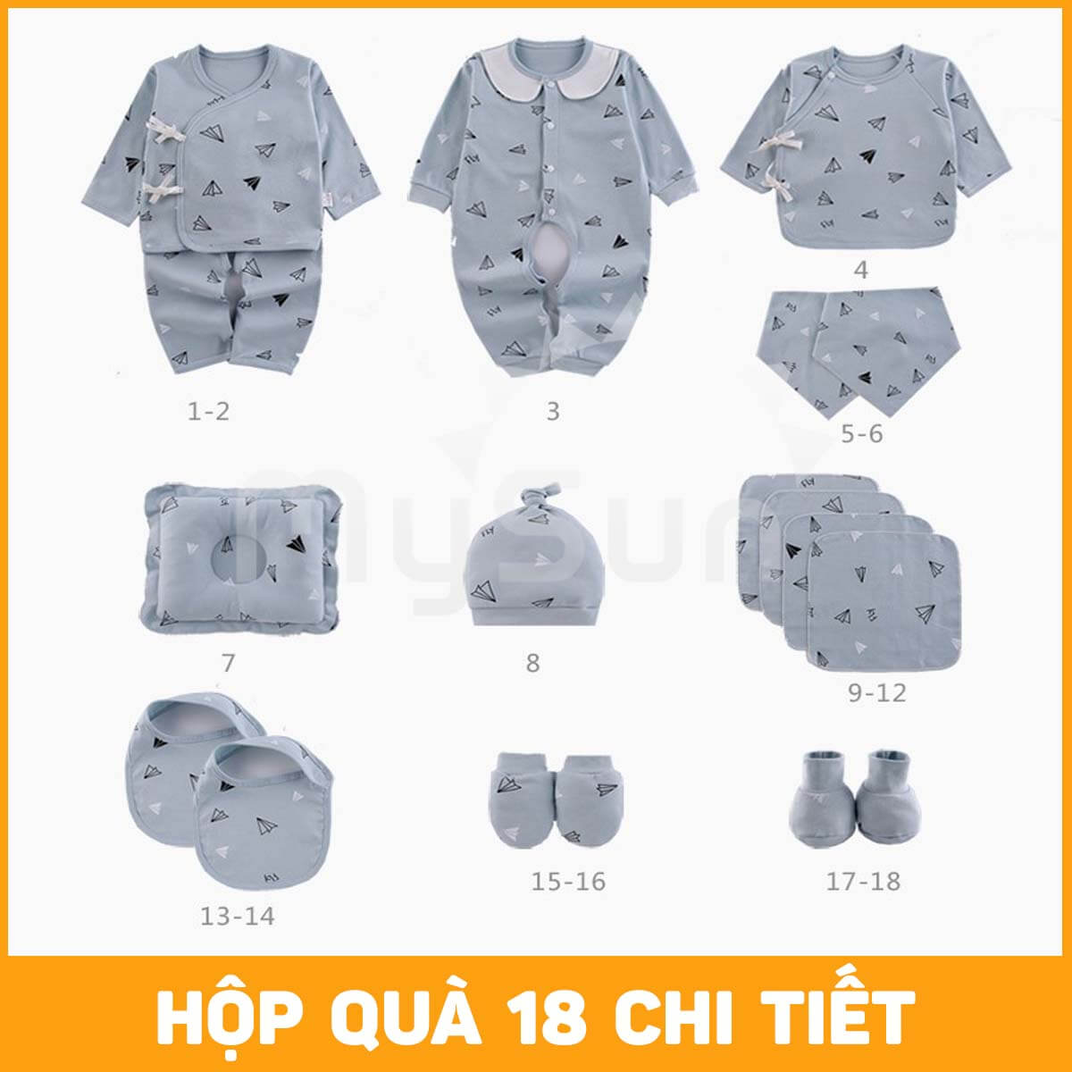 Set bộ đồ quần áo cho trẻ 1 2 3 tháng cao cấp mùa hè, đông -  quà tặng cho bé sơ sinh