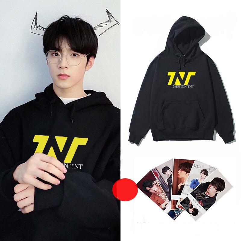 Áo Hoodie nhóm TNT hoodie màu đen