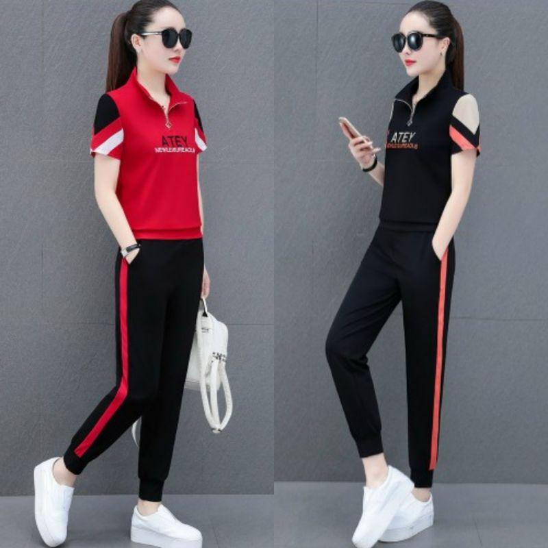 SÉT BỘ THỂ THAO KHÓA KÉO ATEY THÊU