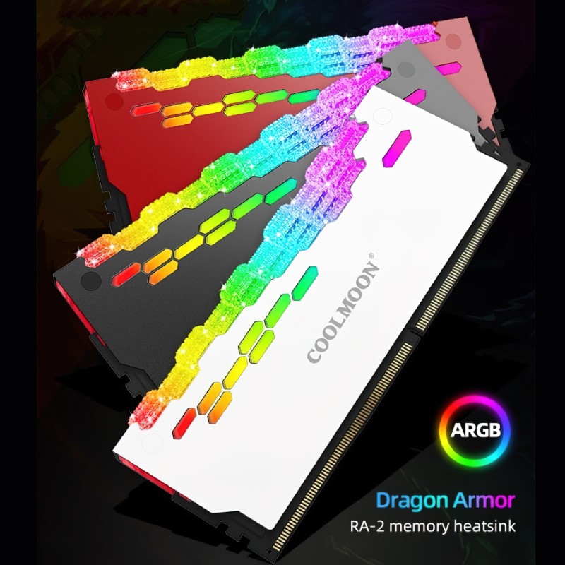 Hình ảnh Tản Nhiệt Led ARGB cho RAM máy tính - Coolmoon Dragon Armor RA2 - hàng nhập khẩu
