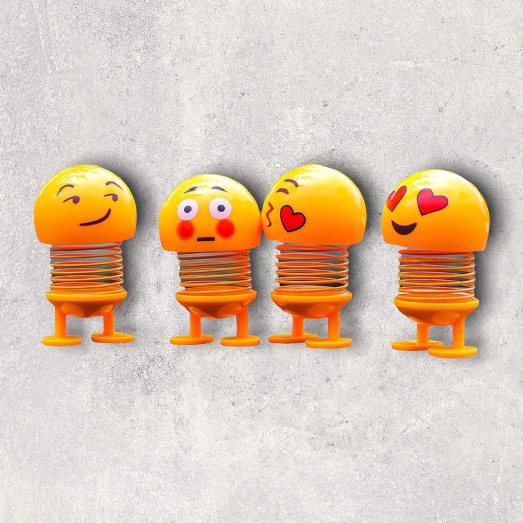 Thú nhún emoji lò xo ô tô biểu cảm 8 gương mặt, mẫu ngẫu nhiên SHUSHI