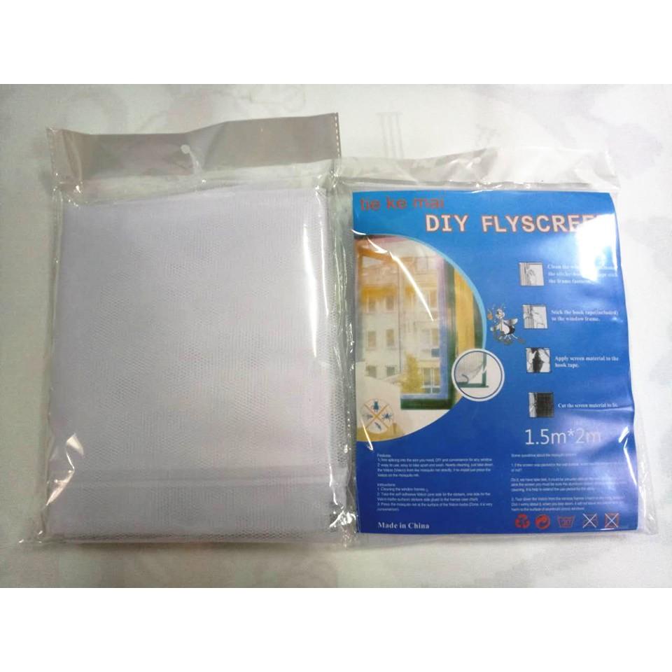 Lưới chống muỗi côn trùng 1.3x1.5m DIY FlyScreen Cao Cấp